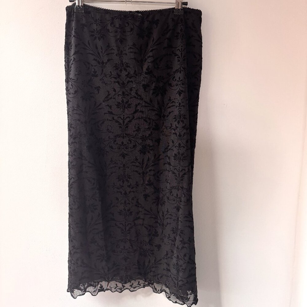 Urban Outfitters Midi Black lace Skirt, Sz. Medium